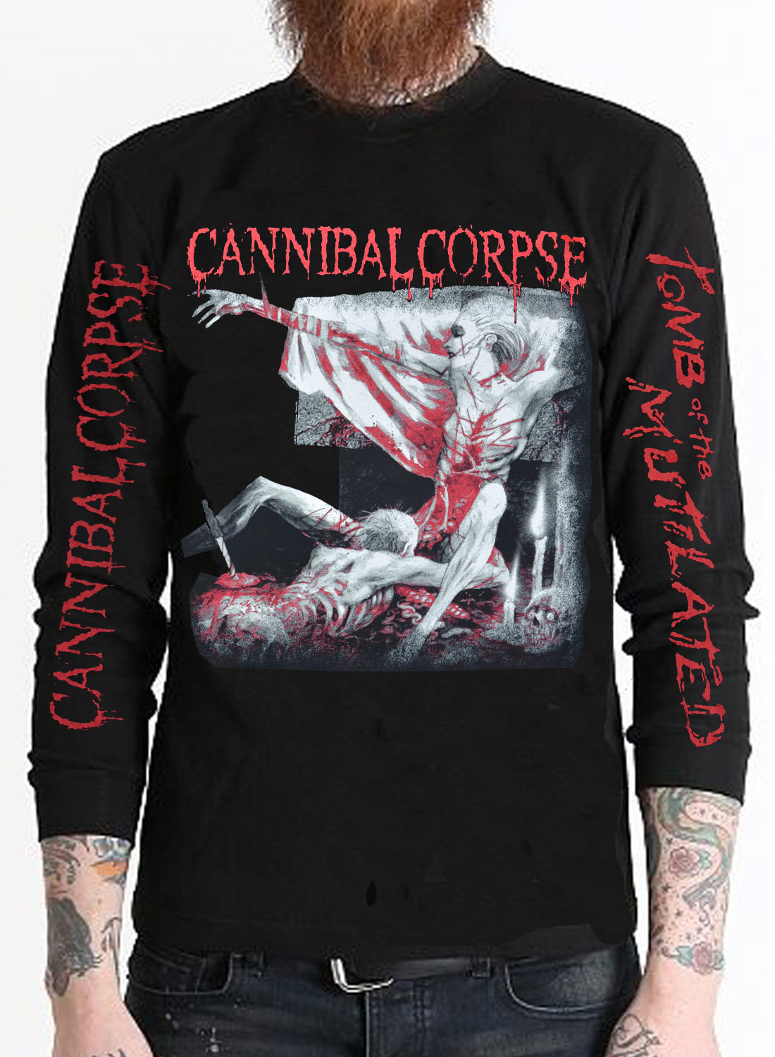 Cannibal Corpse - Tomb Of The Mutilated - Pitkähihainen T-paita