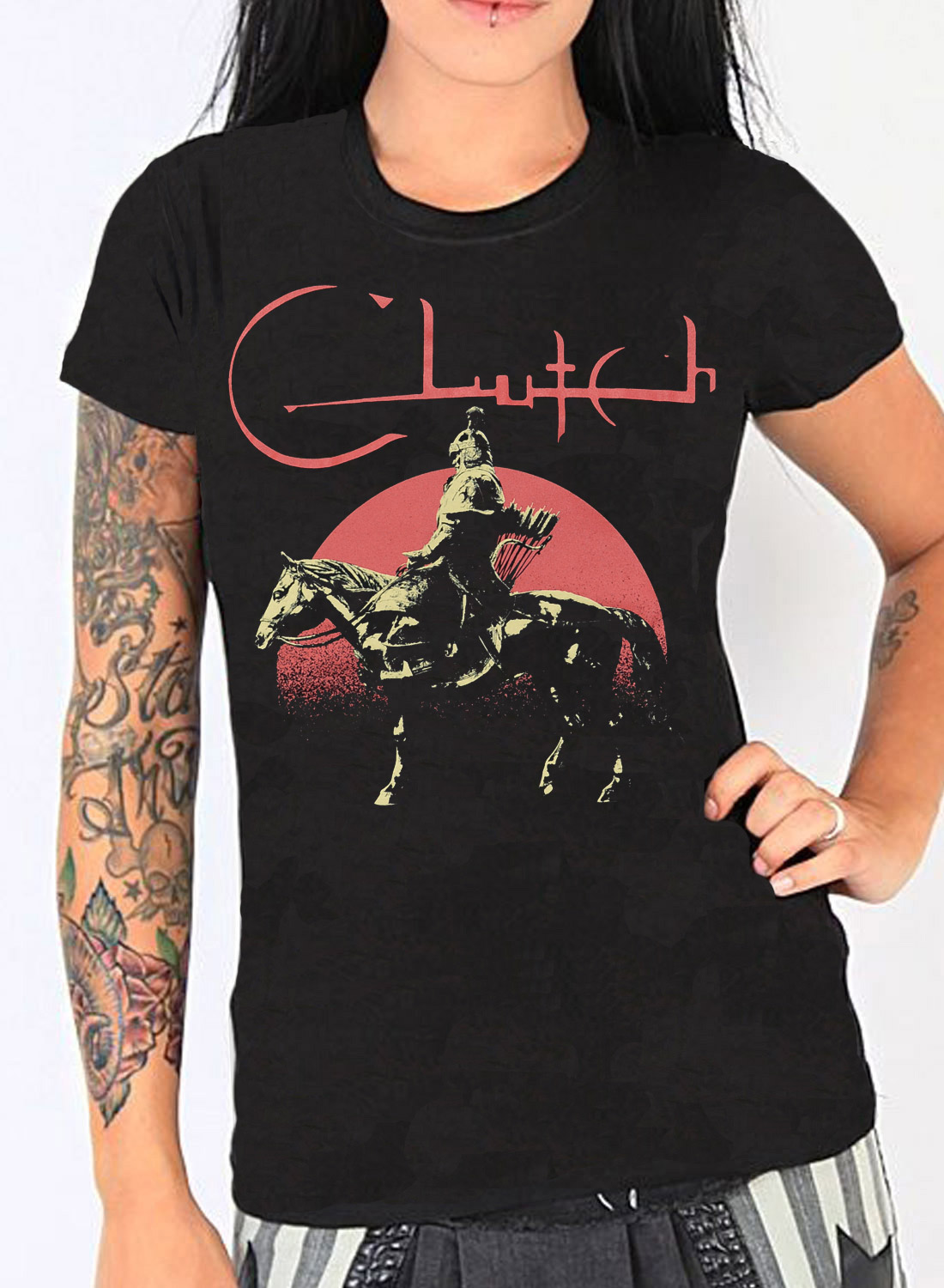 Clutch Horserider Girl T-paita