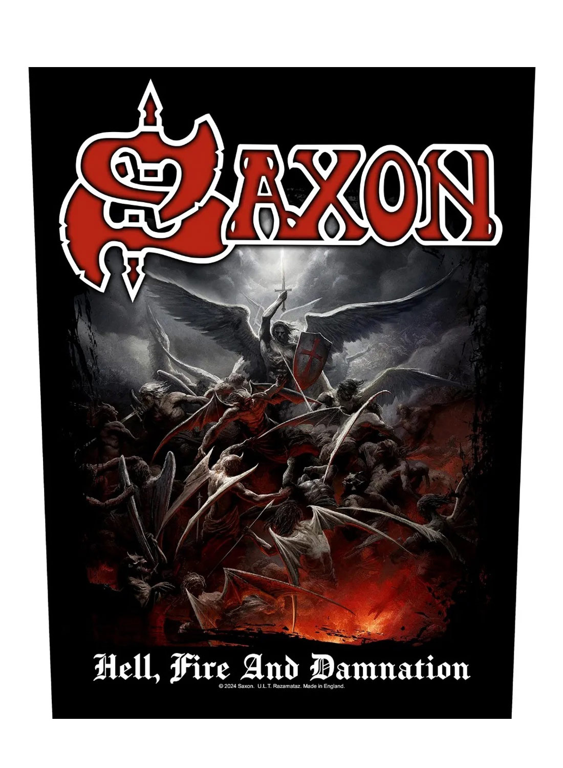 Saxon Hell Fire And Damnation -selkämerkki