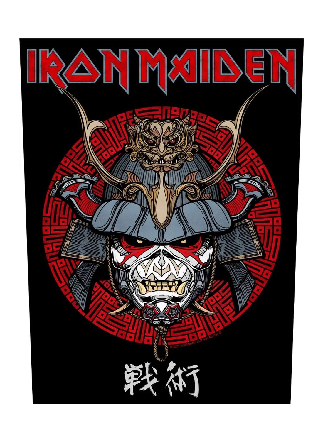 Iron Maiden Senjutsu Eddie -selkämerkki