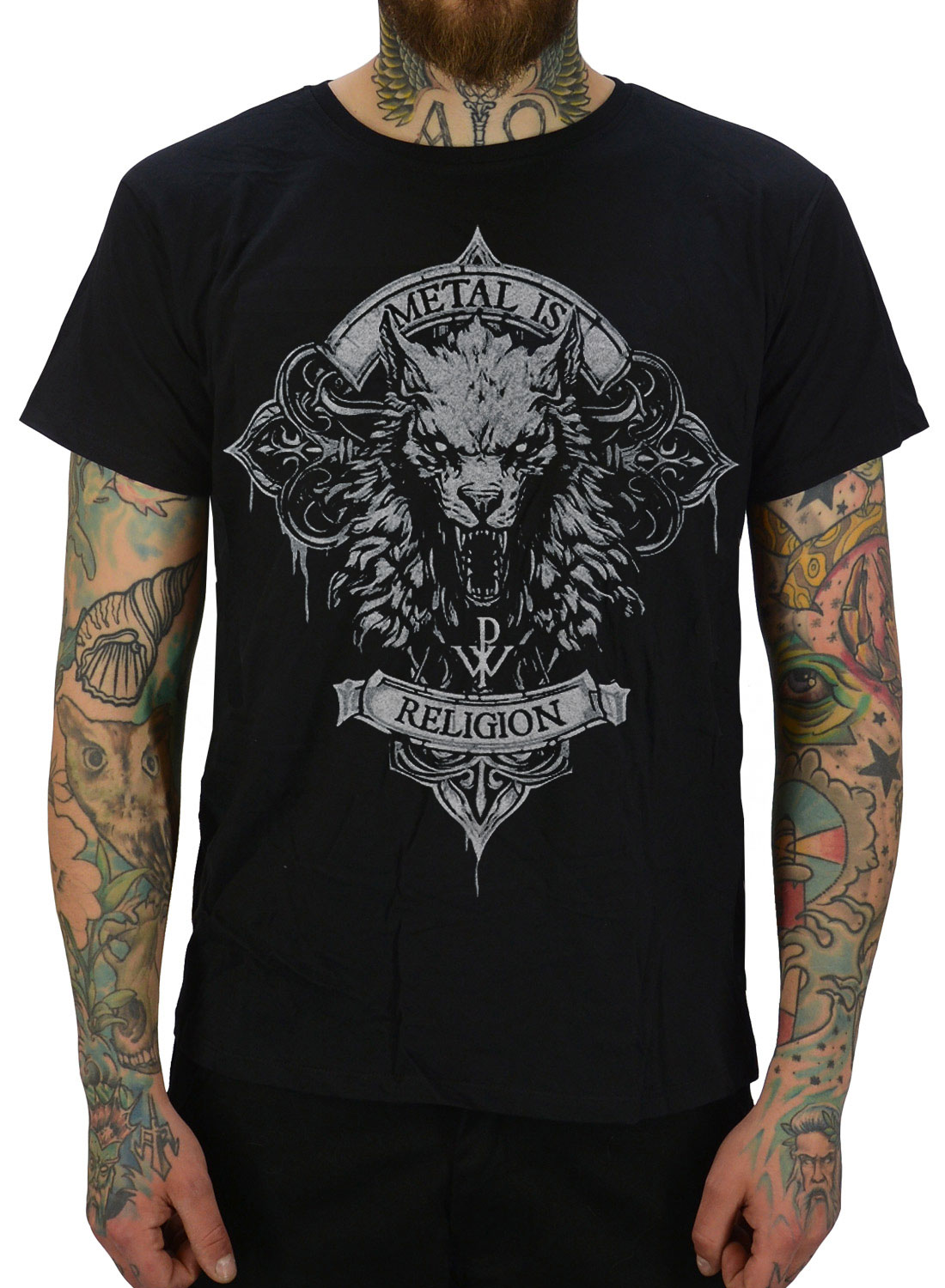 Powerwolf Wolfhead T-paita